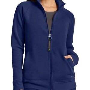 Healing Hands Women's navy Full-Zip Jacket